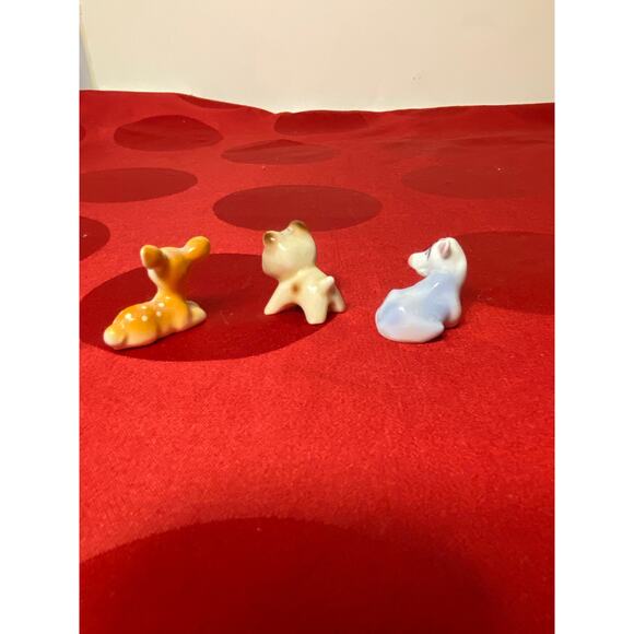 Lot of 3 Miniature Animal Figures or Chopstick rests ceramic 1 inch long EUC - Picture 5 of 12